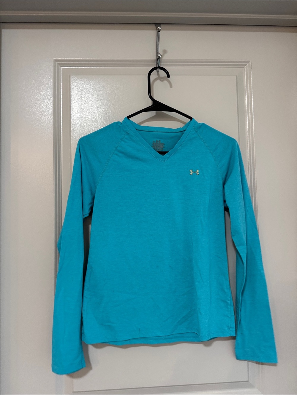 Under Armour Kids Long Sleeve V-Neck Top - Teal Blue